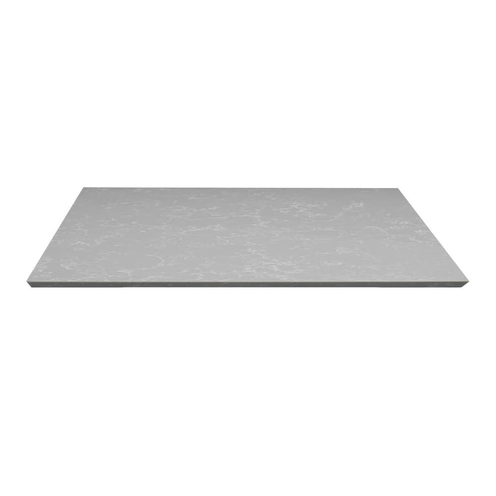 Art Marble 30" x 60" Rectangular Quartz Table Top, Nebula Gray (Q41530X60)