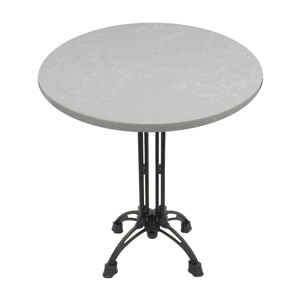 Art Marble 36" Round Quartz Table Top, Nebula Gray (Q41536RD)