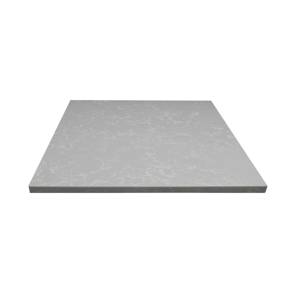Art Marble 36" Square Quartz Table Top, Nebula Gray (Q41536X36)