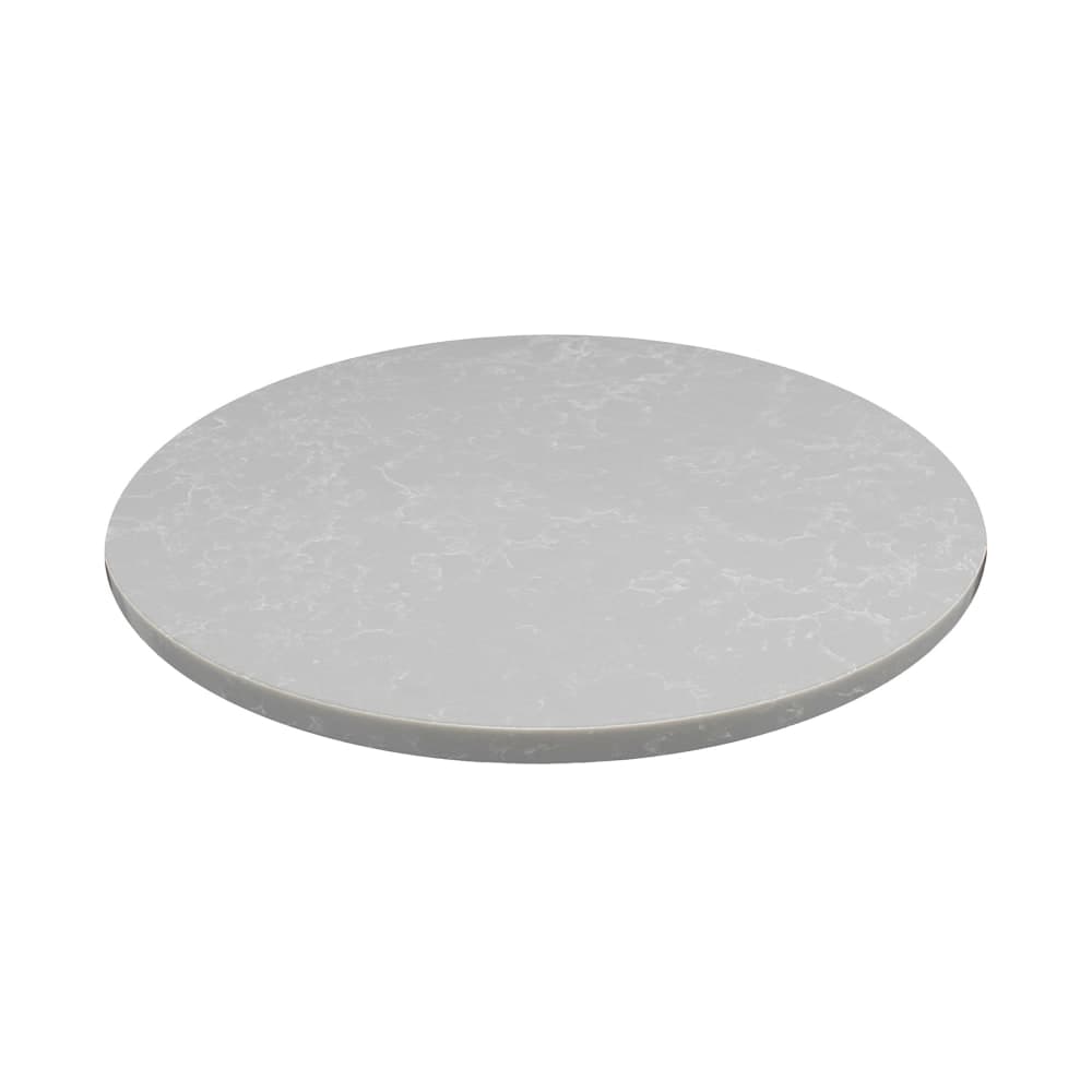 Art Marble 48" Round Quartz Table Top, Nebula Gray (Q41548RD)