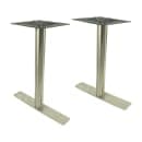 Art Marble 40 3/4" Bar Height Table Base - Indoor/Outdoor, Stainless Steel (SS10-0522H) thumbnail 2