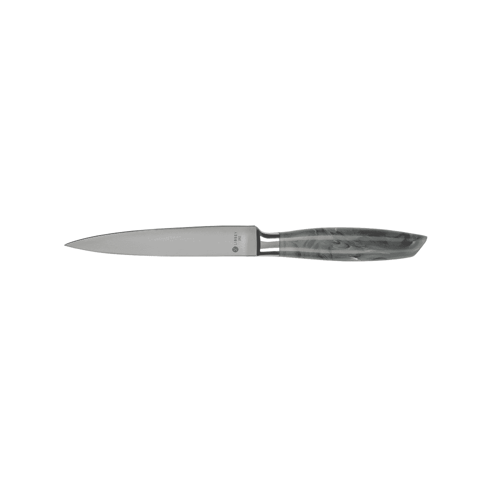 Libbey 2012894 9 3/8" Steak Knife w/ Gray Marble Plastic Handle, Stainless Steel