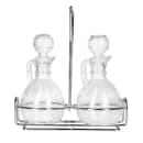 Libbey 80371 6 oz Cruet Set w/ Wire Rack & Glass Stoppers - Glass, Clear thumbnail 2