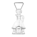 Libbey 80371 6 oz Cruet Set w/ Wire Rack & Glass Stoppers - Glass, Clear thumbnail 3