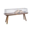 Libbey APS15623 Rectangular Buffet Stand - 20 7/8" x 6 3/8" x 7 7/8", Acacia Wood thumbnail 3