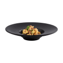 Libbey APS85098 10 oz Round Melamine Soup Plate, Black thumbnail 2