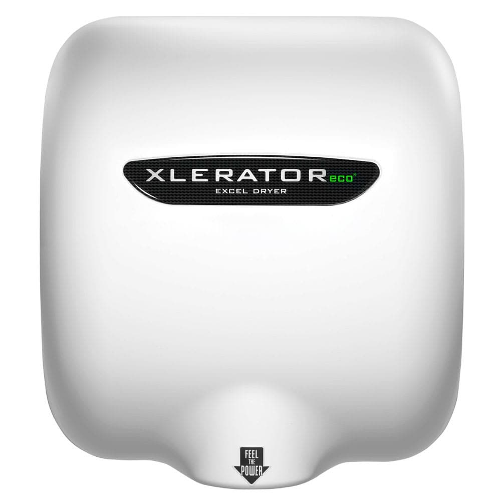 Excel Dryer XL-W-ECO-1.1N Automatic Hand Dryer w/ Noise Reduction & 10 Second Dry Time - White, 110 120v