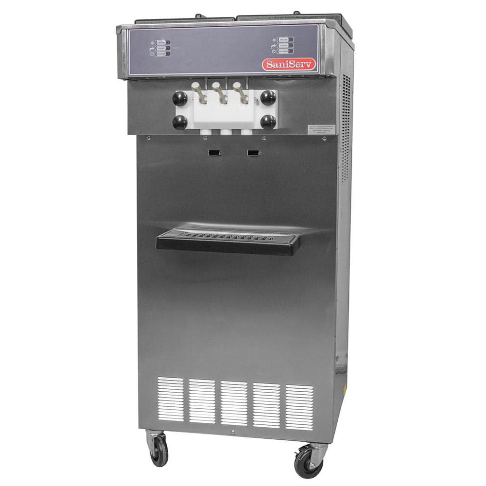 Saniserv 527-SOFTSERVE Soft Serve/Yogurt Twist Freezer w/ 2 Heads & (1) 2 HP, 208-230v/1ph