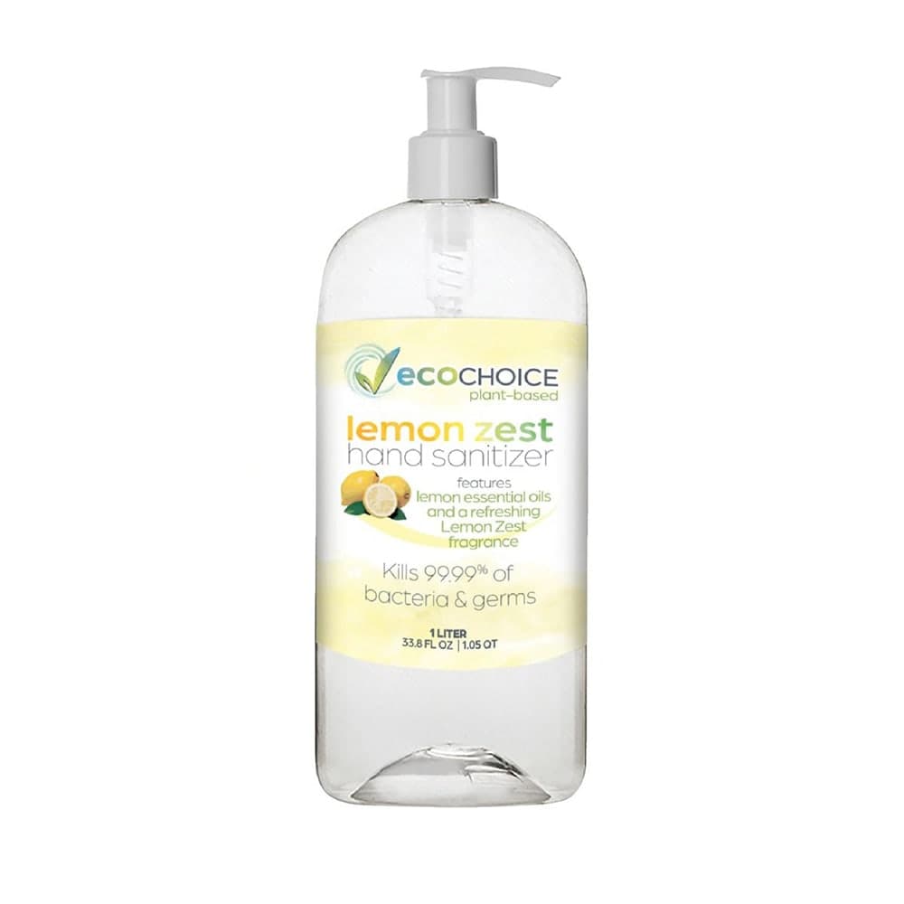 Sterno 1 liter 70% Alcohol Gel Hand Sanitizer, Lemon Zest Scent (20752)
