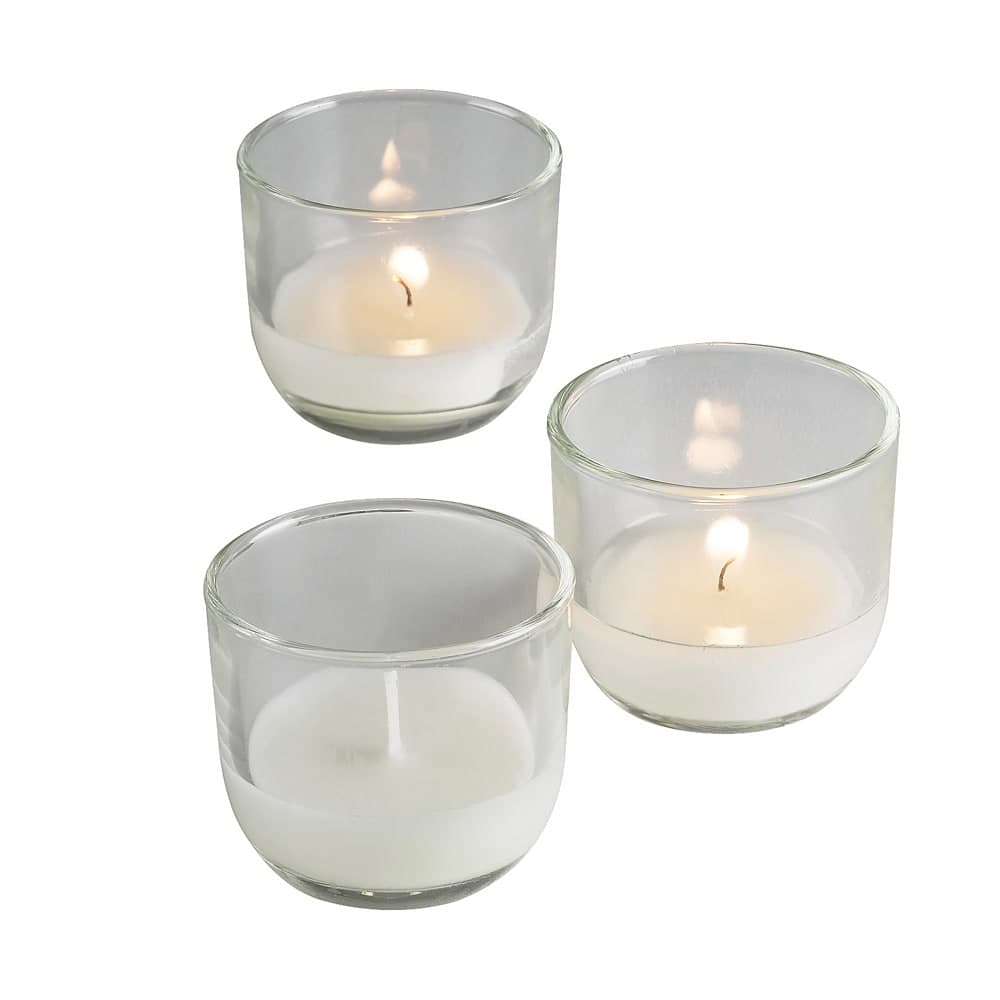 Sterno PetileLite™ Disposable Candle Lamp - 2"H, Glass, Clear (40110)