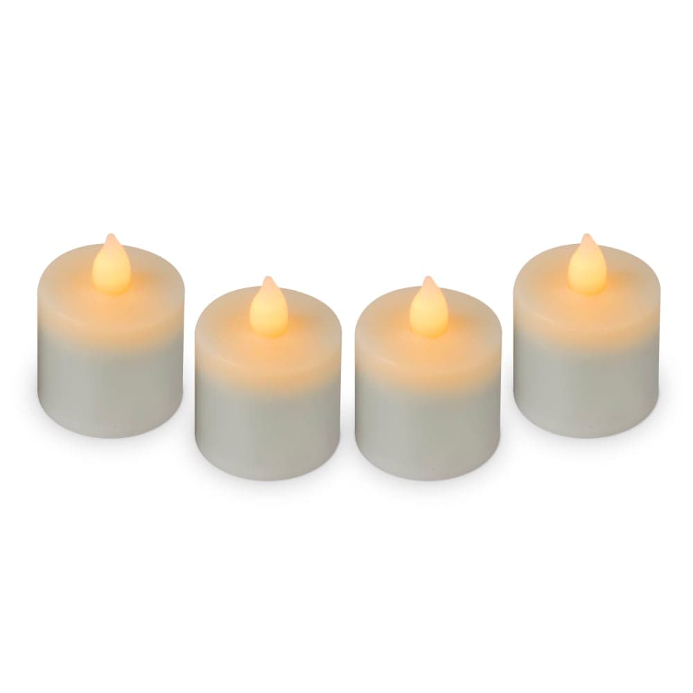 Sterno Rechargeable LED Flameless Tealight Candle, Amber Flame (60320)