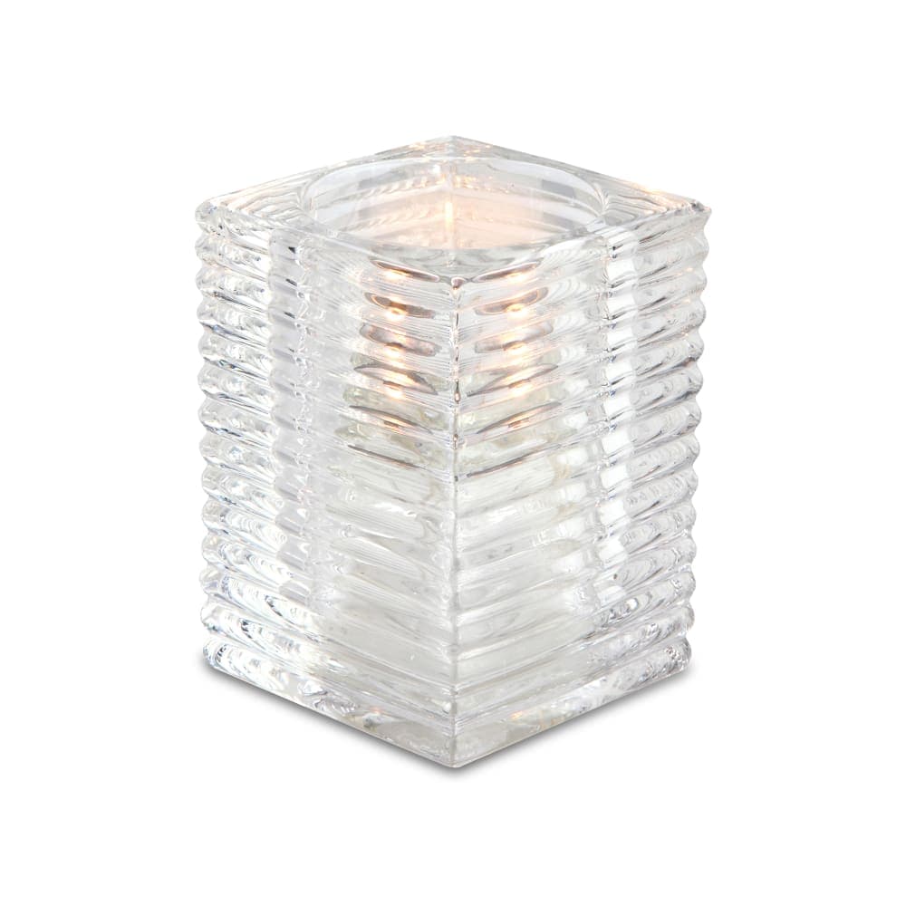 Sterno Kelly Candle Lamp - 2 7/8"L x 2 7/8"W x 4"H, Glass, Clear (80142)