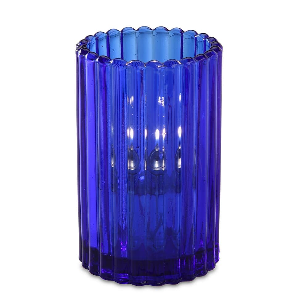 Sterno Paragon Candle Lamp - 3 1/8"D x 5"H, Glass, Brilliant Blue (80210)