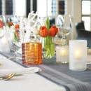 Sterno Katama Candle Lamp - 3"D x 5"H, Glass, Frost (80256) thumbnail 2