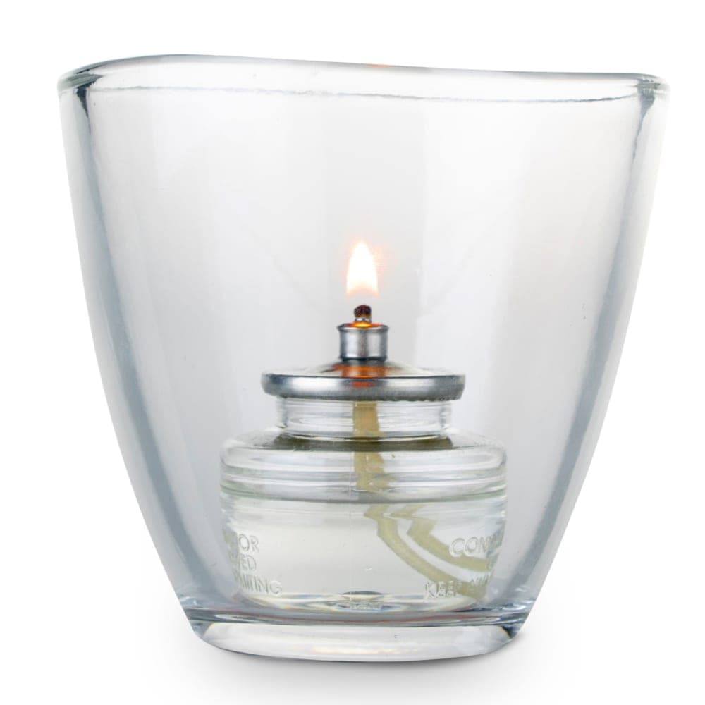 Sterno Helix Candle Lamp - 3 1/2"H, Glass, Clear (80553)