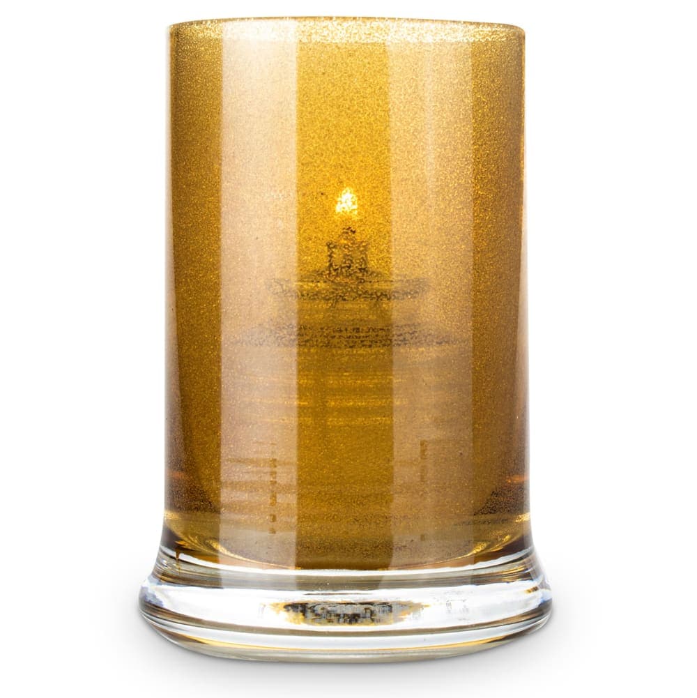 Sterno Siren Candle Lamp - 3"D x 4 1/2"H, Glass, Gold (80560)