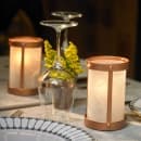 Sterno Penny LX Candle Lamp - 3 3/8"D x 5 1/2"H, Frosted Glass/Copper Metal Frame (80567) thumbnail 2