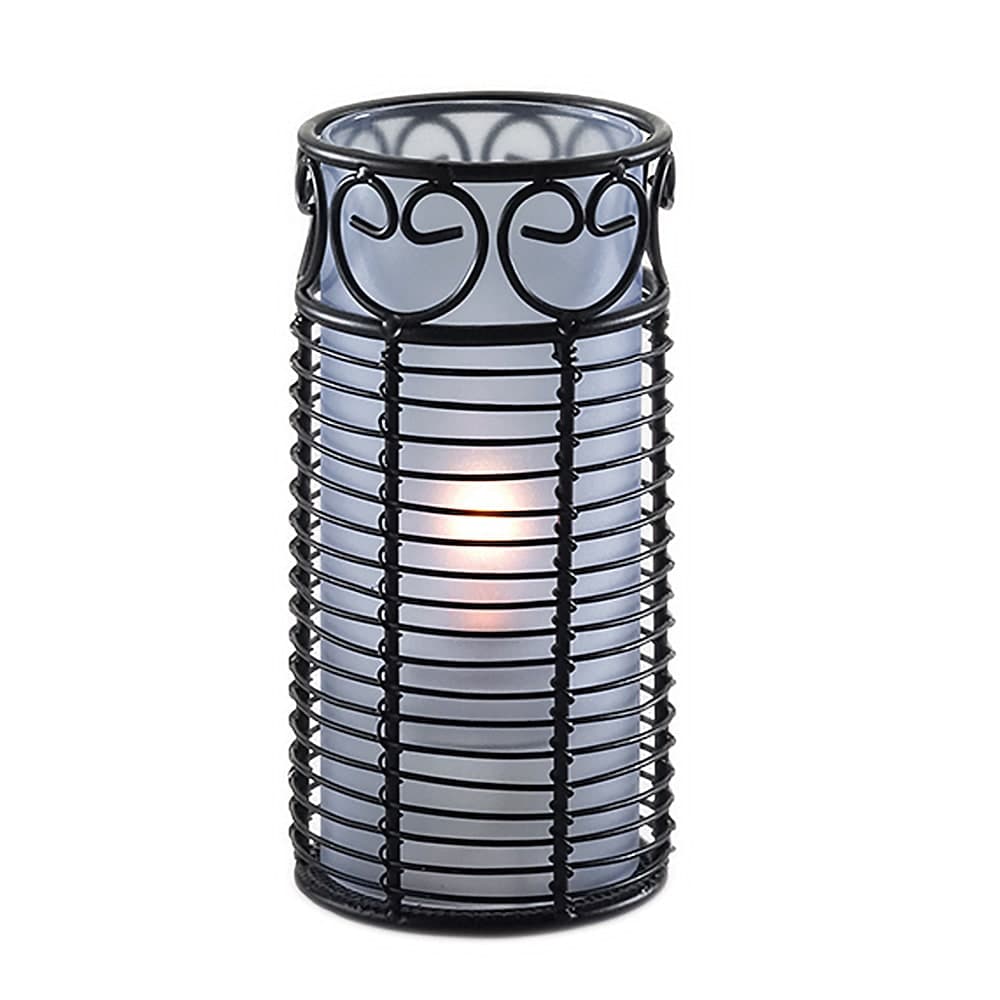 Sterno Candle Lamp Globe Cylinder for 85100, 85180, 85182, 85240, 85244, 85246 & 85248, Blue Frost (85310)