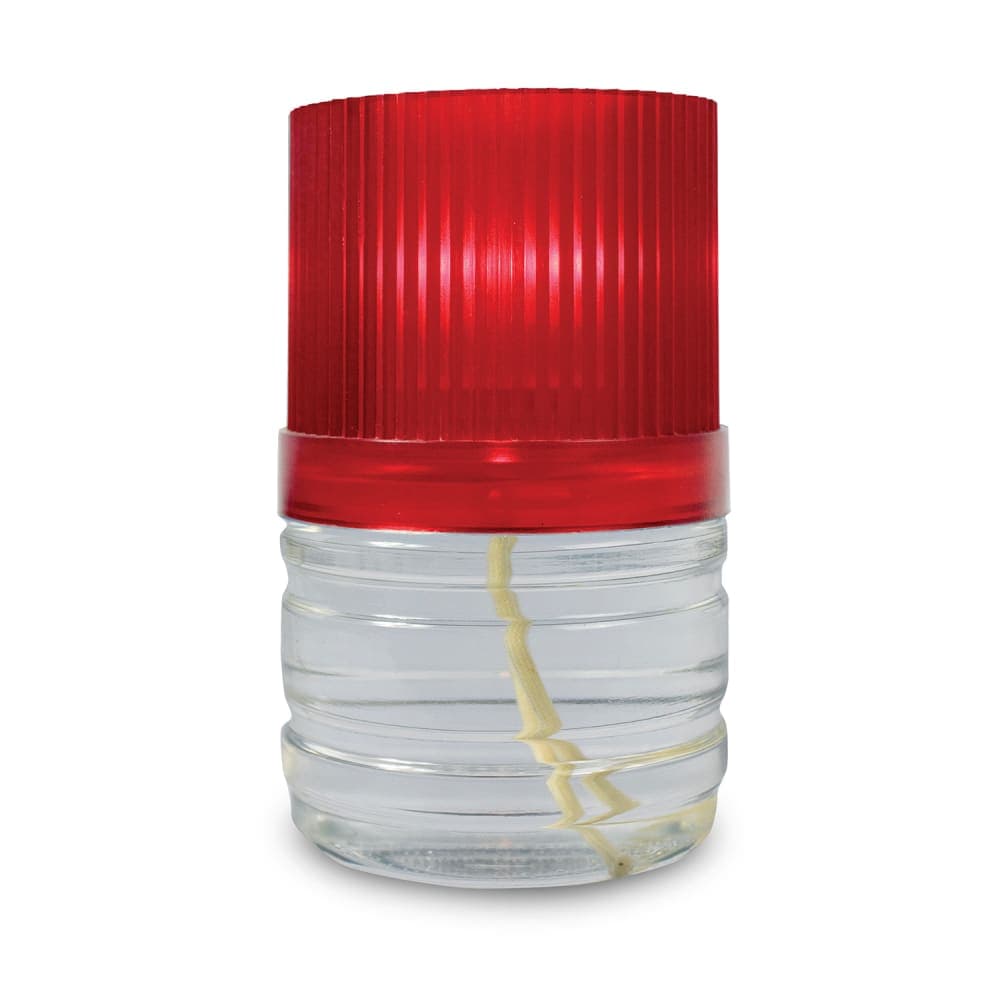 Sterno Mighty Top Candle Lamp Globe for 30126 & 30128, Red (85384)