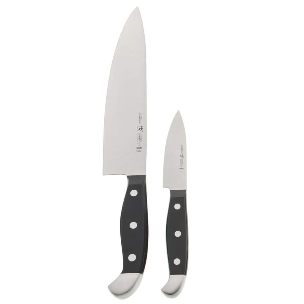 Henckels Paring & Chef's Knife Set - Stainless Steel, Black Plastic Handle (1013669)