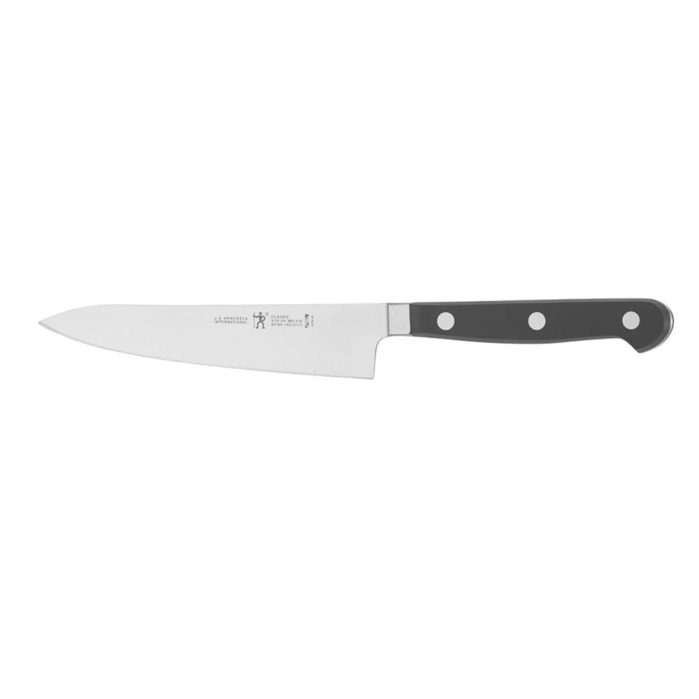 Henckels 5 1/2" Prep Knife w/ Black Plastic Handle, Stainless Steel (1024327)