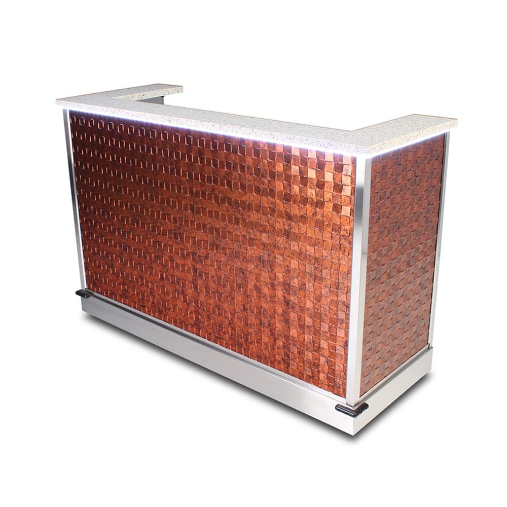 Forbes Industries 72" Portable Bar w/ Avonite Countertop - 31 1/2"D x 48 1/4"H (4866L-6-AVONITE)