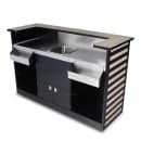 Forbes Industries 72" Portable Bar w/ Laminate Cabinet & Countertop - 26"D x 48"H (4867-6) thumbnail 2