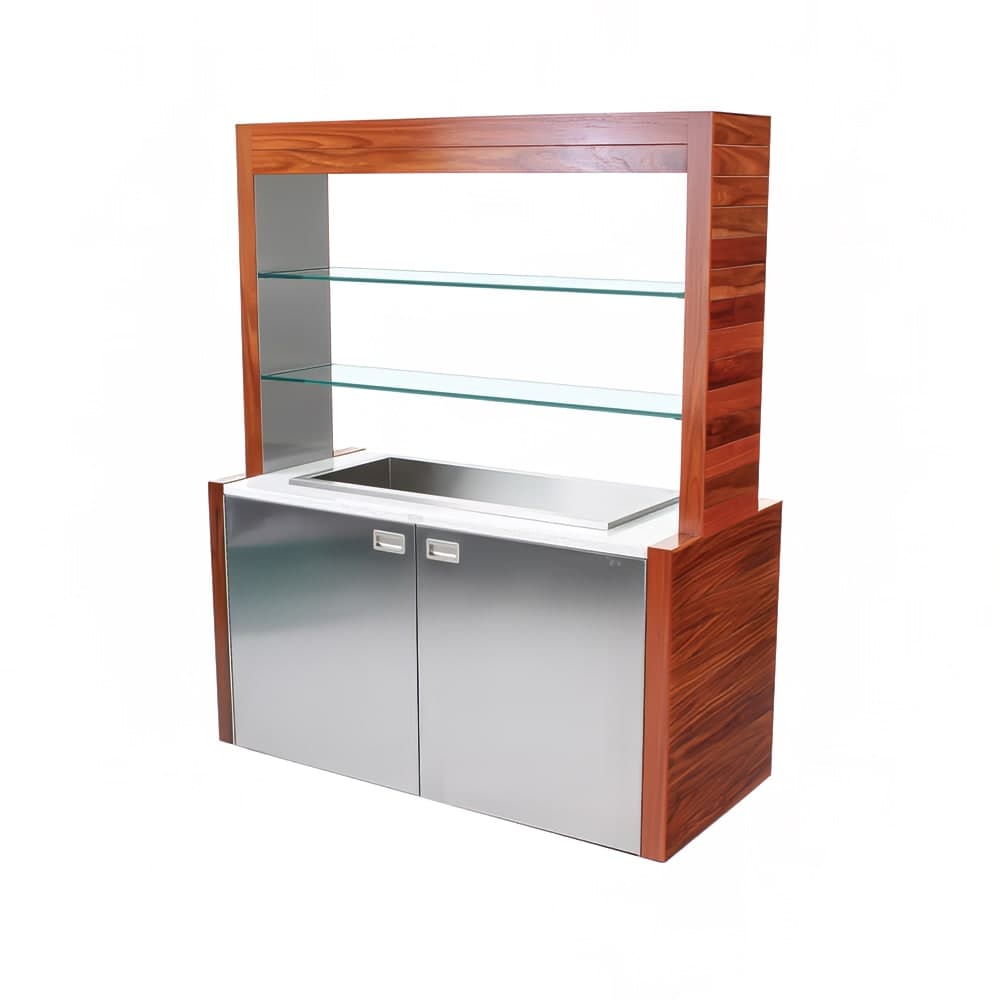 Forbes Industries 62" Portable Bar w/ Stainless Steel Doors & Avonite Countertop - 27 1/2"D x 78"H (4885)