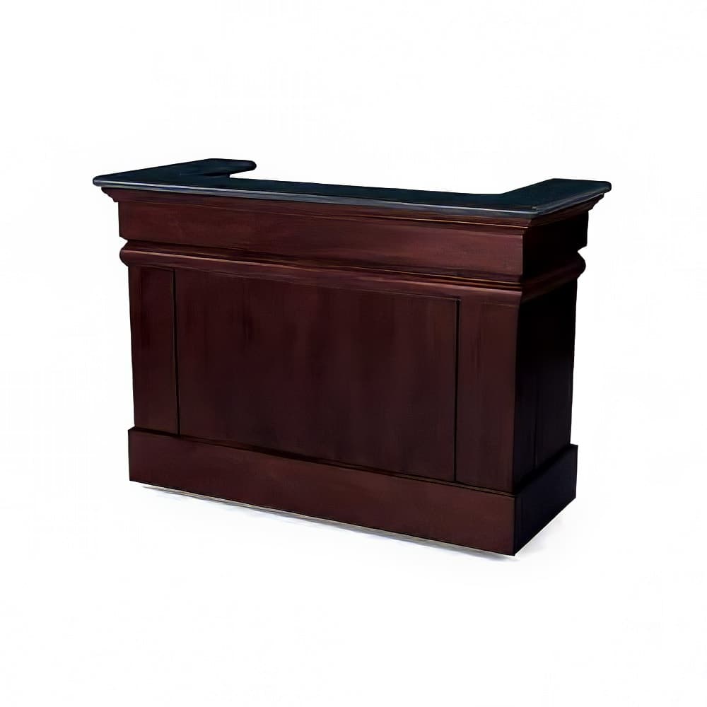 Forbes Industries Mobile Bar w/ (2) Sinks - 92"L x 30"W x 48"H, Wood Veneer w/ Avonite Top (5781-8)