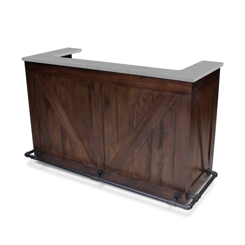 Forbes Industries 67" Portable Bar w/ Hardwood Cabinet & Avonite Countertop - 32"D x 48"H (5785-5)