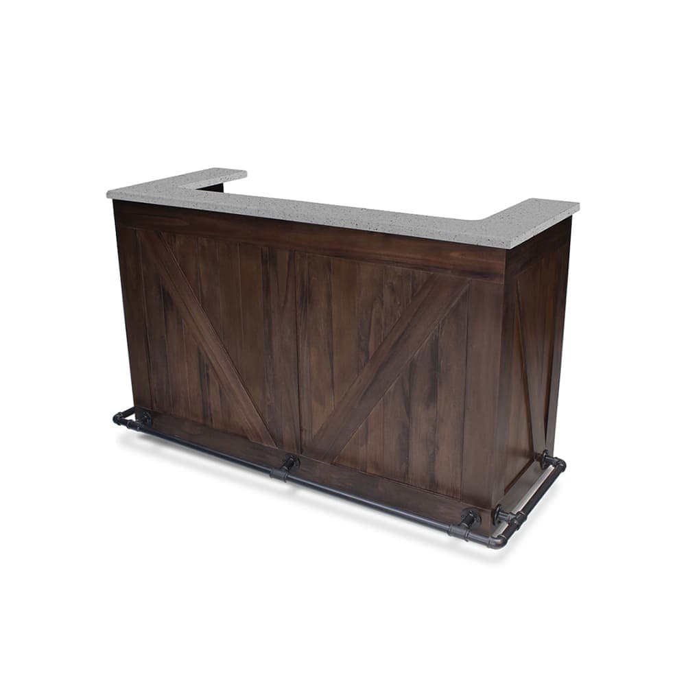 Forbes Industries 79" Portable Bar w/ Hardwood Cabinet & Avonite Countertop - 32"D x 48"H (5785-6)
