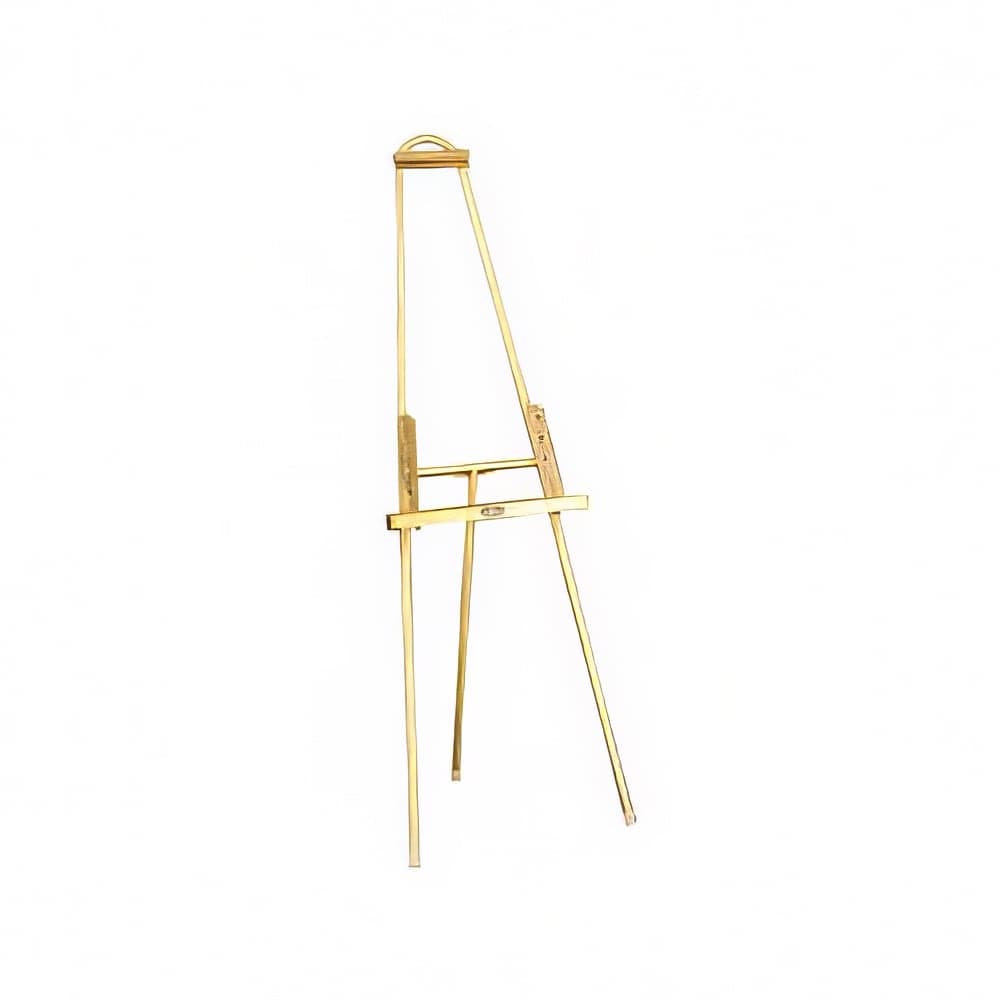 Forbes Industries Floor Easel w/ Adjustable Ledge - 24"W x 20"D x 66 1/2"H, Brushed Stainless Steel (6811-SS)