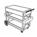 Forbes Industries 56" Portable Bar w/ Laminate Cabinet & Butcher Block Work Surface - 28"D x 38"H (F35-5521) thumbnail 2