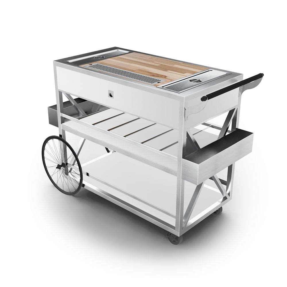 Forbes Industries 56" Portable Bar w/ Laminate Cabinet & Butcher Block Work Surface - 28"D x 38"H (F35-5523)