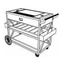 Forbes Industries 56" Portable Bar w/ Laminate Cabinet & Butcher Block Work Surface - 28"D x 38"H (F35-5523) thumbnail 2
