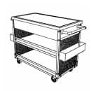 Forbes Industries 54" Portable Bar w/ Laminate Cabinet & Butcher Block Work Surface - 24"D x 39"H (F35-5541) thumbnail 2