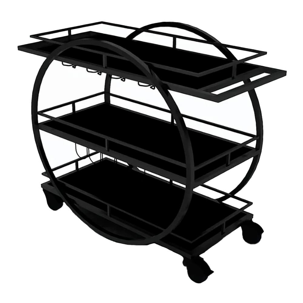 Forbes Industries 52" Portable Bar w/ Laminate Work Surface & Shelves - 24"D x 46"H (F35-5571)