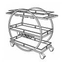 Forbes Industries 52" Portable Bar w/ Laminate Work Surface & Shelves - 24"D x 46"H (F35-5571) thumbnail 2