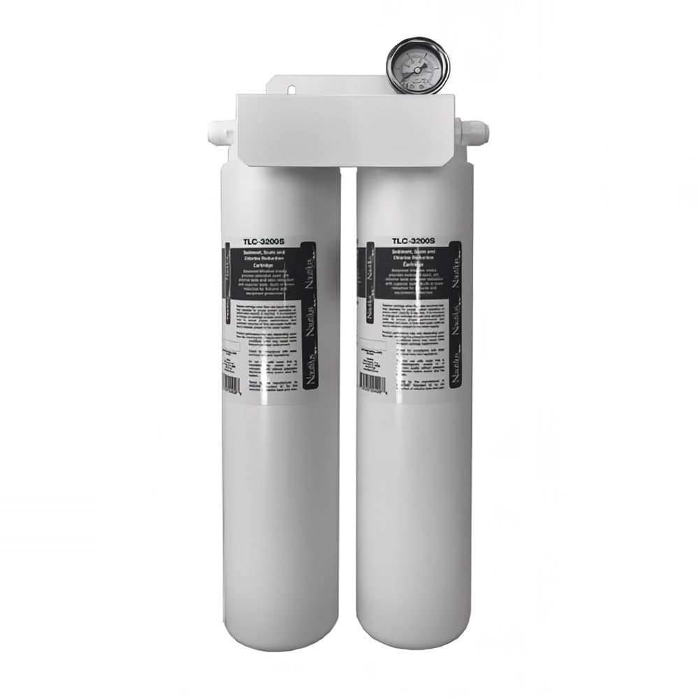 Kold-Draft TLC-107097F Double-Head Nautilus Water Filter w/ Gauge & Carbon Block Cartridge
