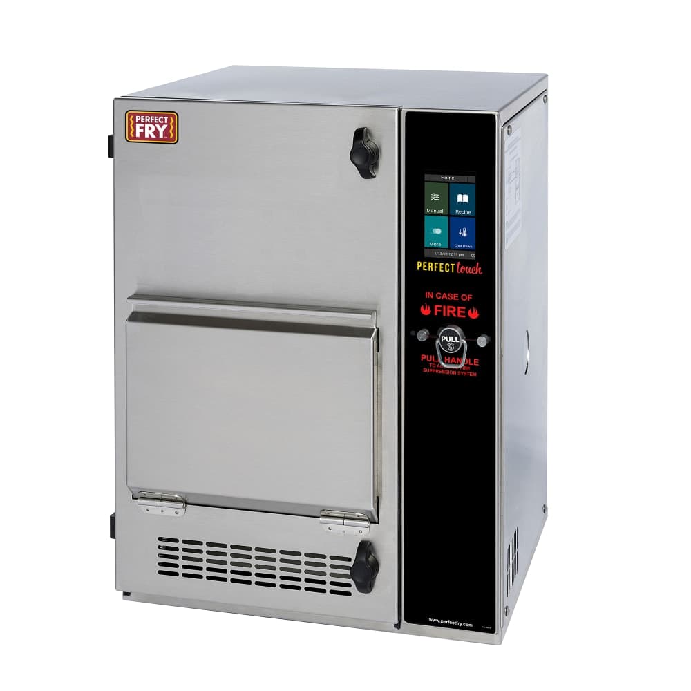 Perfect Fry PFC730 Ventless Semi-Automatic Countertop Electric Fryer - 15.34 lb Vat, 240v/1ph