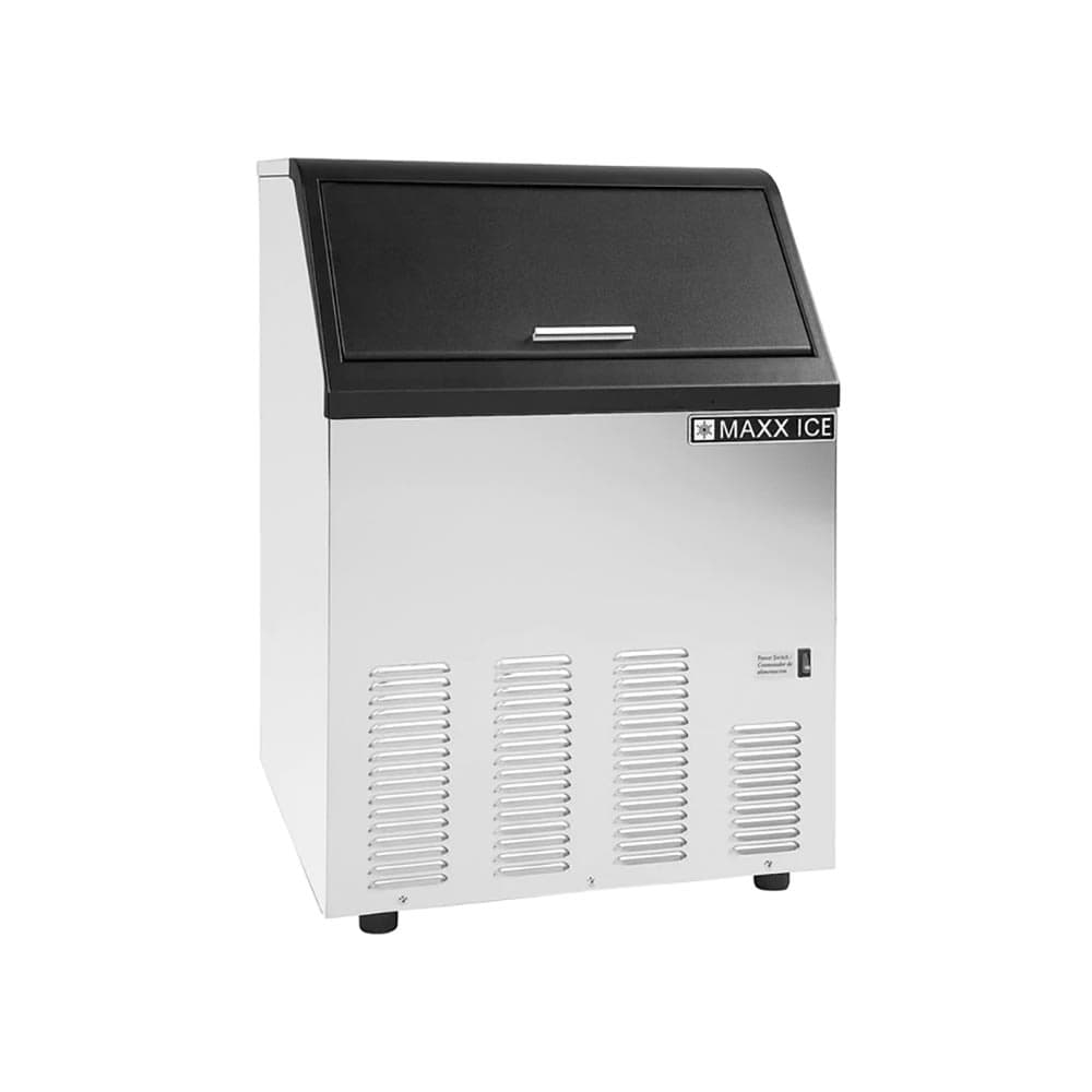 Maxx Ice MIM130 22"W Bullet Cube Undercounter Ice Machine - 130 lbs/day, Air Cooled