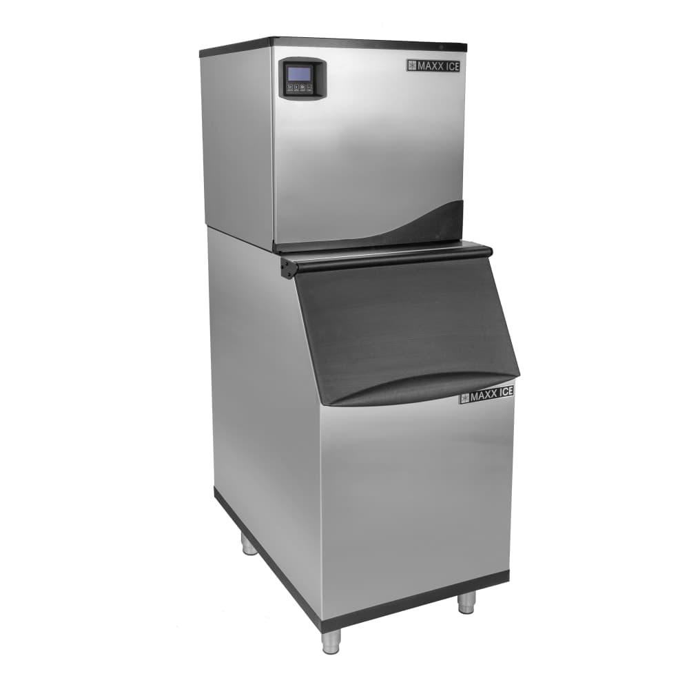Maxx Ice MIM360NH-B310 361 lb Intelligent Half Cube Ice Machine w/ Bin - 310 lb Storage, Air Cooled, 120v