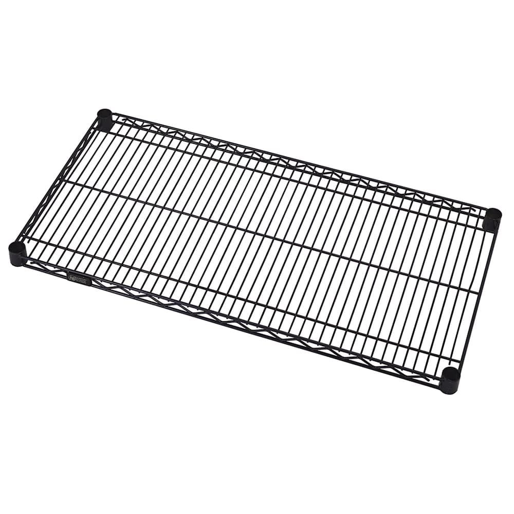 Quantum Food Service Epoxy Coated Wire Shelf - 48"W x 12"D (1248BK)