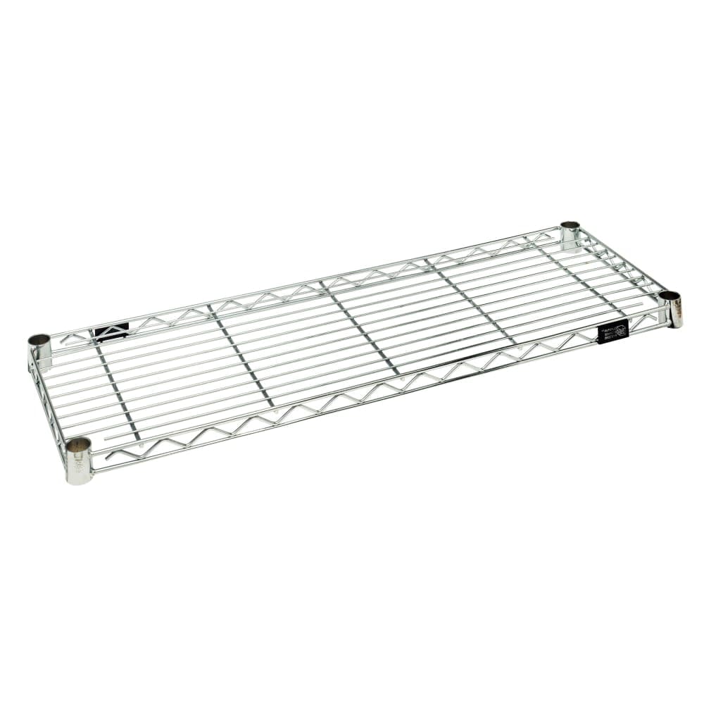 Quantum Food Service Chrome Wire Shelf - 48"W x 12"D (1248C)