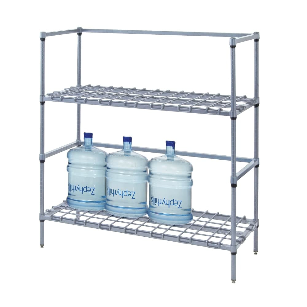 Quantum Food Service (2) Level Keg Rack w/ (6) Keg Capacity, 60" x 18" x 54" (186054DGY)