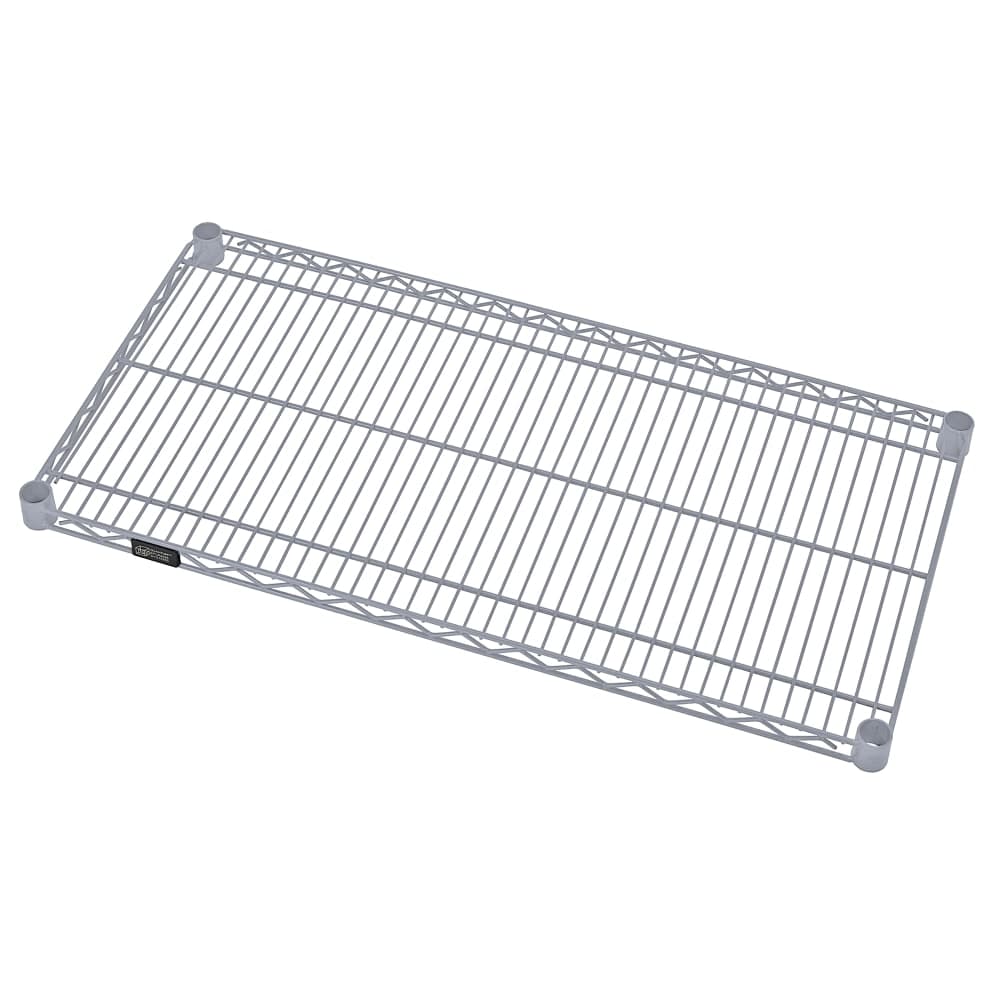 Quantum Food Service Epoxy Coated Wire Shelf - 24"W x 24"D (2424GY)