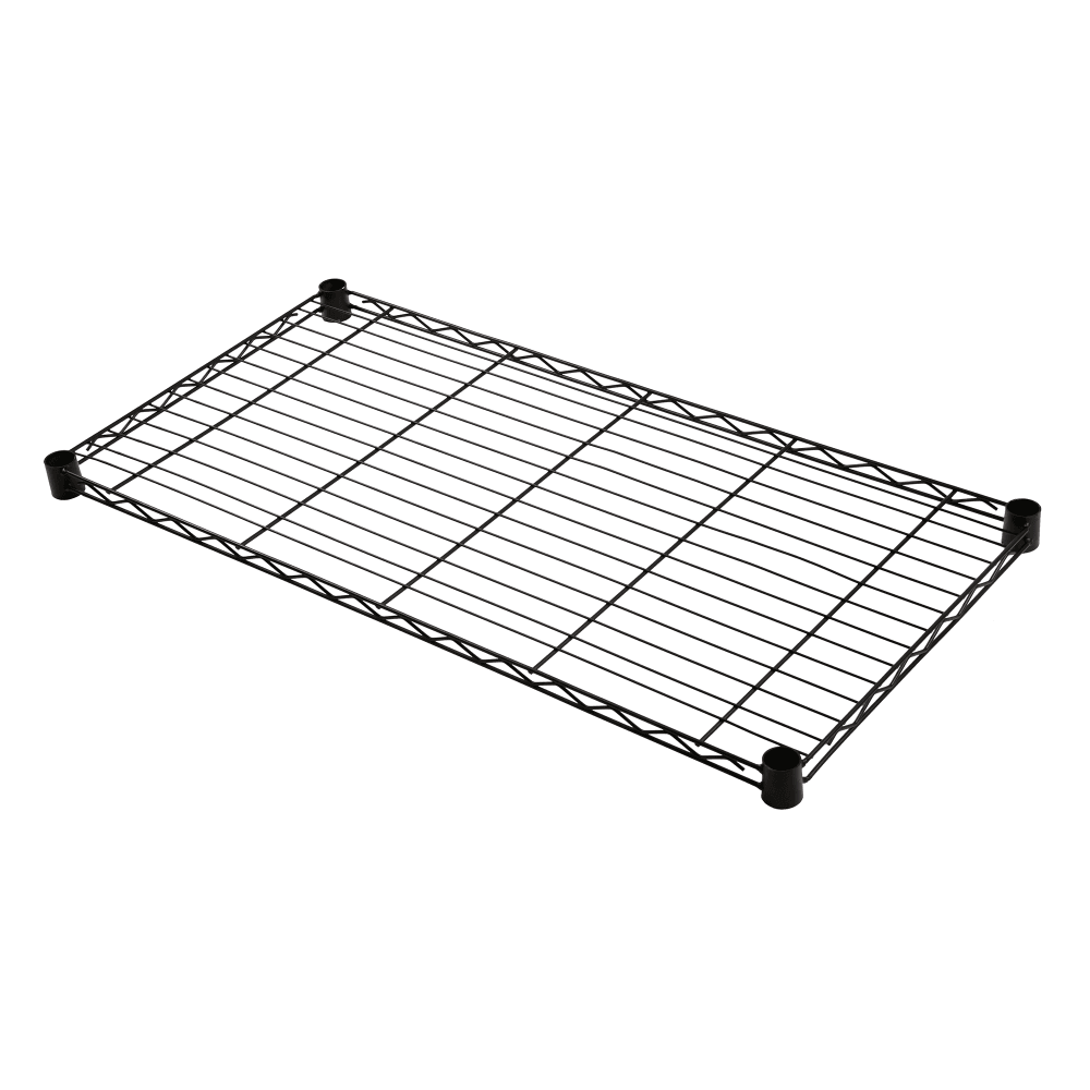 Quantum Food Service Epoxy Coated Wire Shelf - 36"W x 24"D (2436BK)