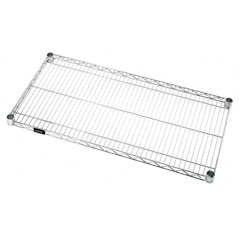 Quantum Food Service Chrome Wire Shelf - 36"W x 24"D (2436C)