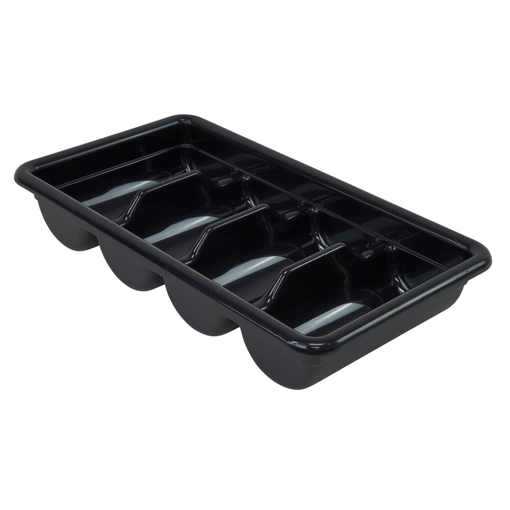 Quantum Food Service Bus Box - 20 7/16" x 11 3/8" x 3 3/4", Black (FSB-20113)