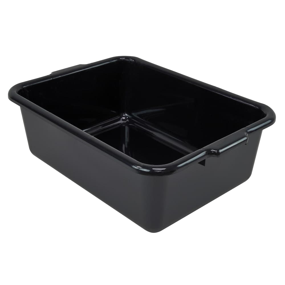 Quantum Food Service Bus Box - 21" x 15" x 7", Black (FSB-21157)